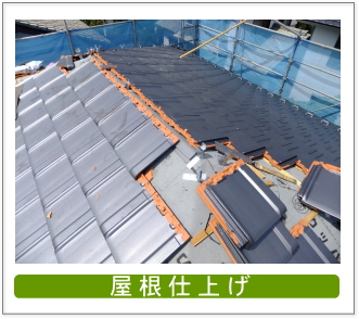 屋根仕上げ